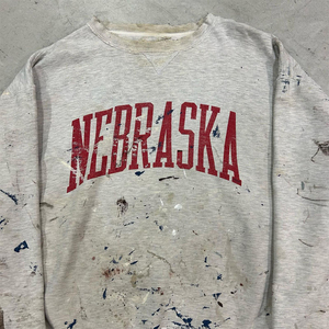 Sudadera recortada desgastada con salpicaduras de pintura de calidad superior OEM para hombre, ropa de calle de lavado químico, sudadera con estampado personalizado - Product Image 6