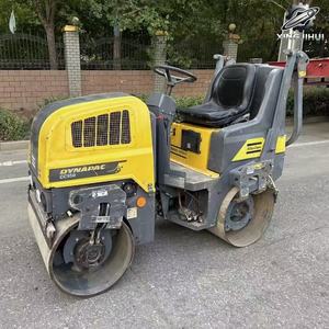 Mini-compacteur routier Dynapac CC950 d'occasion, poids de travail 1,4 tonne, compacteur vibrant à double tambour, marque suédoise originale, petit compacteur - Product Image 3