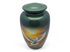 Humming Bird Memorial Cremation Urn <b>for</b> Human <b>Ashes</b> <b>for</b> Funeral 10 Inch Large Urn <b>for</b> Human <b>Ashes</b> up to 200 Lbs - Product Image 3