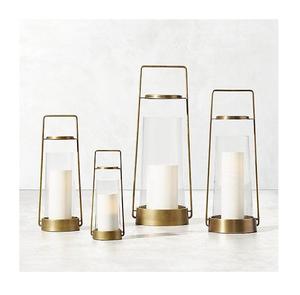 Latest Design Metal and Glass <b>Decorative</b> <b>Lantern</b> in Golden Finished Border With Square Shaped for Indoor & Outdoor Decoration - Product Image 4