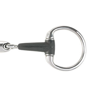 Boca de goma French Eggbutt Bit, broca de acero inoxidable Para Caballo, tachuela ecuestre, equipo de entrenamiento y equitación - Product Image 5