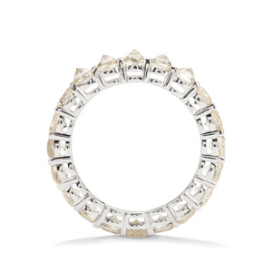 Anello American Serenite Eternity da 3,34 carati con diciannove pietre taglio brillante, montatura a griffe 26x4mm, per donna, in argento sterling 925, Calm - Product Image 2