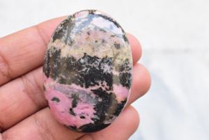 Palmstone-cristales de Rodonita Rosa Natural, lote de gemas de rodonita, cristal de cristal pulido, piedra de Palma - Product Image 5