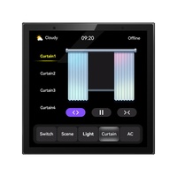 Interrupteurs Composites de Scène UEMON pour Automatisation Domestique Intelligente, Écran LCD 4 Pouces, 8 Voies, pour Éclairage Ordinaire et Variateur de Rideaux