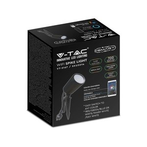 7W LED faretto giardino con Spike RGB 3 in1 + CCT WiFi colore nero IP65 SKU-3014-illuminazione/faretto da incasso - Product Image 2