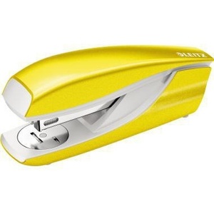 เครื่องเย็บกระดาษ Leitz NeXXt WOW 5502 24/6 26/6 สีเหลือง แบบเย็บถาวร/ถอดได้/ตอกตะปู  ยึดกระดาษได้ 30 แผ่น (80 กรัม/ตร.ม.) รวมอยู่ด้วย ลวดเย็บกระดาษ 200 เส้น 24/6 โลหะ/พลาสติก - Product Image 1