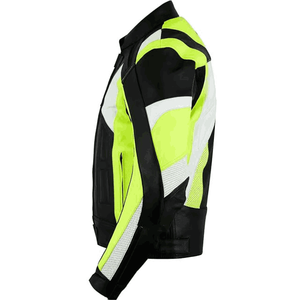 เสื้อแจ็กเก็ตมอเตอร์ไซด์ของผู้ชายเสื้อแจ็กเก็ตมอเตอร์ไซด์หนังเข้ารูป - Product Image 5