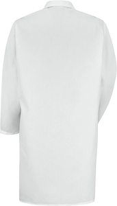 เสื้อกาวน์ผ้าแคนวาสสีขาวสำหรับโรงพยาบาล ยี่ห้อ KATBROS INDUSTRY แบบ unisex ติดกระดุมด้านหน้า - Product Image 2