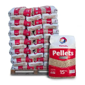 Pélets de madera de abeto, bolsas de 15kg EN plus-A1, 6mm/8mm