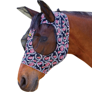 Masque anti-mouches pour l'équitation, en maille respirante, protection intégrale du visage, anti-UV, doux pour la peau, pour l'été, le pâturage et l'équitation - Product Image 5