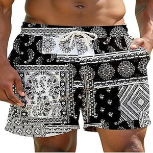 Pantalones cortos de seda de hielo informales con bolsillo suelto transpirable para correr de baloncesto elástico para hombre de verano para hombre - Product Image 1