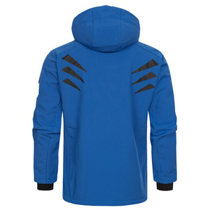 Chaqueta softshell con cremallera de poliéster de calidad duradera para hombre, chaqueta Premium para exteriores y ropa de trabajo con logotipo personalizado y bordado - Product Image 3