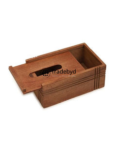 กล่องใส่กระดาษทิชชูไม้คุณภาพพรีเมียมลายดอกไม้สลักลายธรรมชาติ สำหรับตกแต่งบ้านอย่างยั่งยืน - Product Image 4