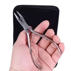 Kit de pinces professionnelles pour extensions de cheveux, fabrication en usine, prix de gros, acier inoxydable, haute qualité, logo personnalisé, réutilisable - Product Image 4