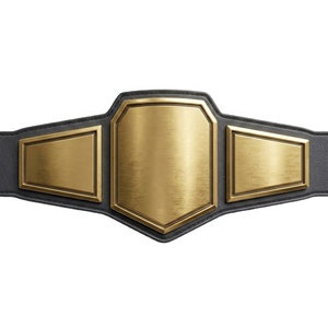 Cinturón de Campeonato de Boxeo Personalizado, Formal, de Cuero Sólido, con Hebilla de Aleación, Ecológico, Transpirable y Ligero, de 3.5 cm - Product Image 1