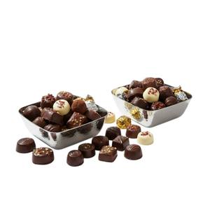 Bol de service élégant en aluminium argenté avec bordure scintillante or rose, bol à chocolat moderne en métal, vente en gros, décoration d'intérieur en solde - Product Image 2