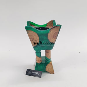 Wooden Resin Bakhoor Burner Handcrafted <b>Aroma</b> <b>Diffuser</b> Premium Quality All-Season for Calming Home Ambience Luxury Decor Gifting - Product Image 5