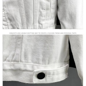 2025 personnaliser la veste en jean délavé pour hommes élégant 100% coton plaine vestes pour hommes nouvelle veste en jean Premium pour hommes - Product Image 6