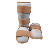 Protège-tibias de baseball personnalisables avec logo, haute qualité, robustes, protection professionnelle, légers, en tissu nylon/polyester et mousse.