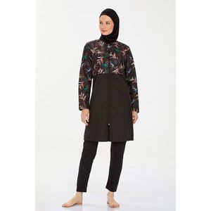 Nissa nero completamente coperto Hijab costume da bagno Cover up modello 9282 - Product Image 5