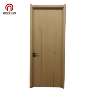 Puertas Interiores de Panel de Madera Compuesto con Núcleo Hueco, Venta Caliente de Fábrica, Puertas Interiores Precolgadas, Puertas de Baño de WPC y PVC - Product Image 3