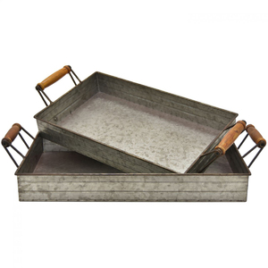 ถาดเสิร์ฟกัลวาไนซ์ตกแต่งโต๊ะในร้านอาหารโรงแรมถาดโลหะชุบสังกะสีออกแบบได้ตามต้องการ - Product Image 6