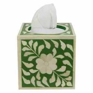 Offre Spéciale ensemble de porte-serviettes en incrustation d'os boîte à mouchoirs qualité supérieure boîte à serviettes de taille personnalisée pour table - Product Image 4