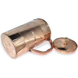 Drinking Healthy Pure Copper Jug And Water <b>Pitcher</b> OEM ODM Customized Water Serving Kettle Ayurvedic Certified Copper Water Jugs - Product Image 4