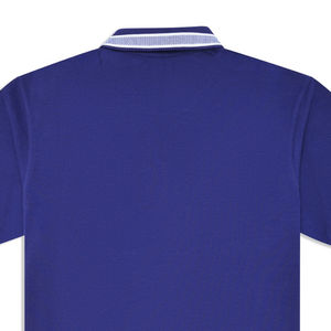 Personalizable 100% algodón liso E azul liso Piqué para Polo camisa ecológica de gama alta patrón sólido tela de los hombres para Polo camisa - Product Image 5