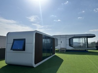 Maison préfabriquée en conteneur de type capsule Apple à montage rapide, 1 chambre, avec salle de bain et salon pour la famille