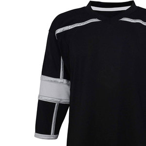 เสื้อฮอกกี้น้ำแข็งแบบซับลิเมชั่นเต็มตัว คุณภาพสูง รับผลิตตามสั่ง (OEM) สำหรับทีม สั่งซื้อขั้นต่ำน้อย ผลิตจากโพลีเอสเตอร์ 100% ระบายอากาศได้ดี แห้งเร็ว - Product Image 4