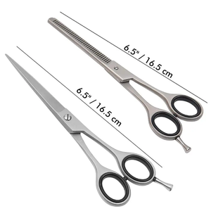 Ensemble de ciseaux à cheveux professionnels personnalisables, acier inoxydable de haute qualité pour l'éclaircissage des cheveux et des dents, pour les salons de coiffure - Product Image 2