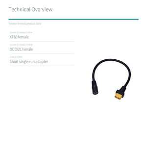 Câble adaptateur d'alimentation XT60 femelle vers DC5521 femelle - Product Image 3