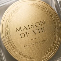 Étiquette Autocollante Ovale en Alliage d'Aluminium Écologique et Durable pour Parfum, Décalcomanie Métallique Brossée Auto-Adhésive Gravée, Emballage Laurier