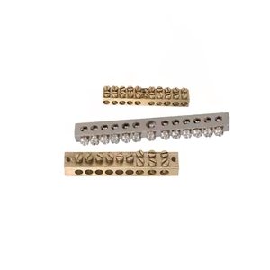 Barre omnibus de terre en laiton de taille personnalisée en gros avec des borniers de distribution d'énergie de haute qualité Connecteur et bornes disponibles - Product Image 4