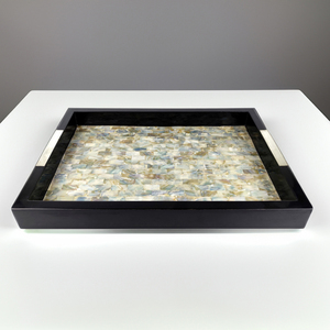 Bandeja de laca de arte popular ecológica rústica de Vietnam, laca brillante hecha a mano para decoración de Resort y Villa, fabricante OEM - Product Image 2