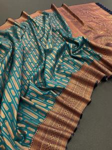 เสื้อนุ่มส่าหรี kanchi kanjivaram Silks ในอินเดีย - Product Image 2