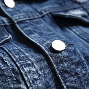 Chaqueta Vaquera Vintage para Hombre, Estilo Otoño-Invierno, Deslavada al Ácido, Venta al por Mayor, Alta Calidad, Moda Urbana, Cortavientos, Transpirable, Secado Rápido - Product Image 5