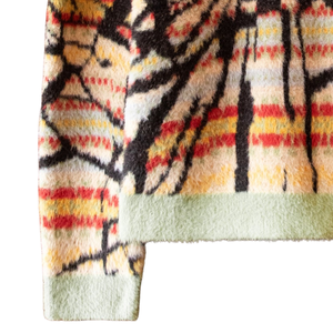 Shaggy Knitted <b>Jumper</b> Festive Artistic Pattern Soft Textured Yarn Premium Winter Wear Cozy Casual Knitwear - Product Image 3