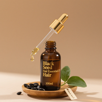 Traitement naturel de croissance des cheveux avec kératine et huile de graines noires stimule les follicules DHT Blocker organique pour cheveux abîmés-en vrac OEM