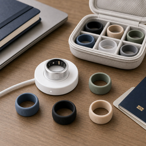เคสซิลิโคนกันรอยขีดข่วนสำหรับแหวนสมาร์ท ใช้ได้กับ Samsung Galaxy Ring  พร้อมโลโก้แบบกำหนดเอง ชุดเคสซิลิโคนสำหรับออกกำลังกาย 4 ชิ้น - Product Image 2