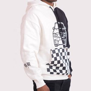 Sweat à capuche zippé unisexe surdimensionné 100% coton hiver impression numérique imprimée personnalisée - Product Image 3