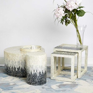 โต๊ะข้างประดับมุกสำหรับห้องนอนโต๊ะโมเสคแบบเน้นเปลือกหอยสำหรับตกแต่งห้องนอน - Product Image 6