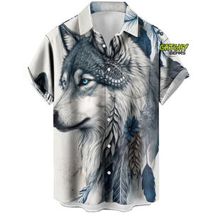 เสื้อฮาวายชาย CATCHY GEARS ผ้าสแปนเด็กซ์/โพลีเอสเตอร์ ทวิล แขนสั้น ลายทาง ติดกระดุม ใส่ไปชายหาด ฤดูร้อน สไตล์ทรอปิคอล ระบายอากาศได้ดี แห้งเร็ว - Product Image 5