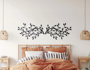 Cadre décoratif de fleurs et de feuilles Arts muraux en métal OEM ODM Artisanat et fresque personnalisés Arts muraux artisanaux pour l'intérieur uniquement - Product Image 6