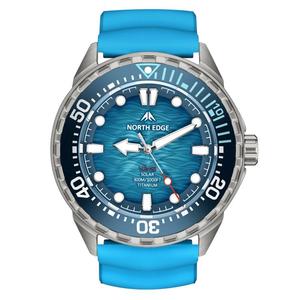 Meilleures offres pour la montre de plongée professionnelle solaire en alliage de titane NORTH EDGE TRITON-TI - Product Image 2