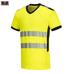 Camiseta de Seguridad de Alta Visibilidad Térmica de la Mejor Calidad 2024, Talla Grande, con LED Intermitente, Antiestática, Impermeable, Diseño Personalizado OEM, Mangas Cortas - Product Image 2