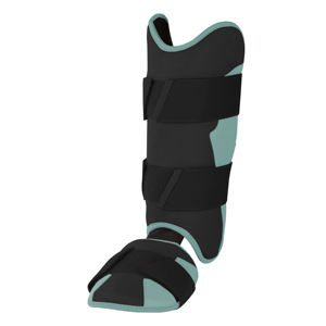 Protège-tibias de baseball en cuir au design élégant avec fermeture légère et réglable pour une protection et un confort professionnels - Product Image 4