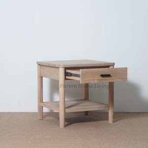 Mesa de Noche Moderna con Marco de Madera Sólida, Ecológica, Altura Ajustable, 1 Cajón, para Hogar, Bar, Apartamento, Dormitorio, Sala de Estar - Product Image 4