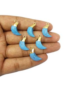 Lune Unique Gemstone Pendentif Électrolytique Charms Gemstone Energy Protection Pendentif Méditation Charme Pendentif Par Zubeda Gems - Product Image 4